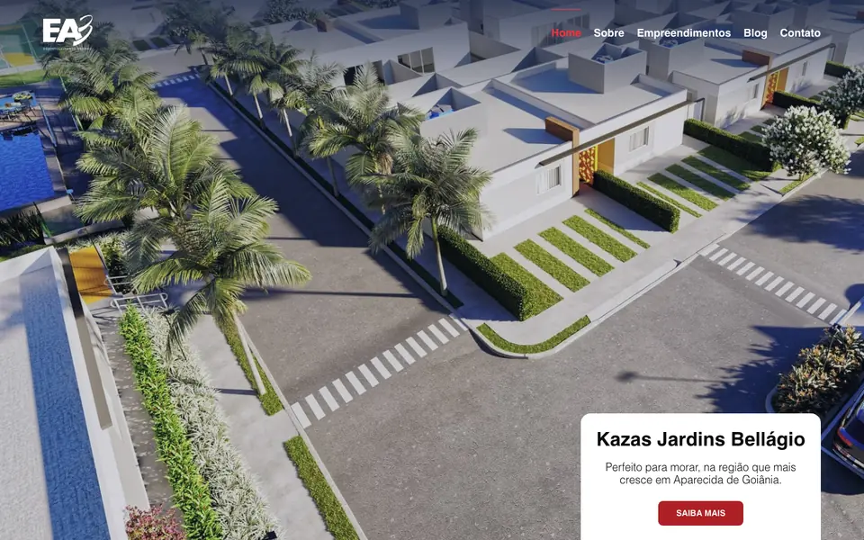 Site EA3 Urbanismo desenvolvido pela Atom