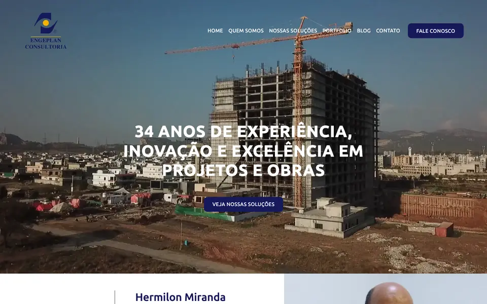 Site Engeplan Consultoria desenvolvido pela Atom