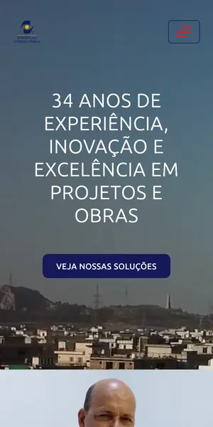 Site Engeplan Consultoria na versão para celular
