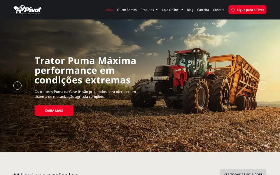 Site Pivot desenvolvido pela Atom